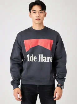 Sweat-shirt Iron And Resin Gris Manches Longues