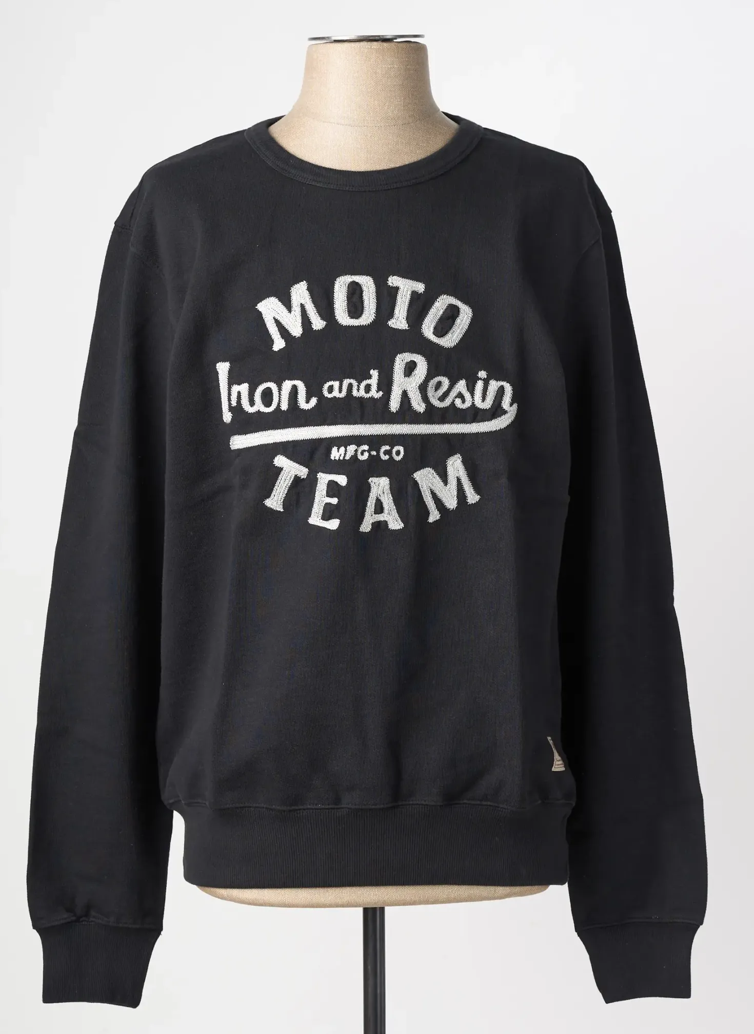 Sweat-shirt Iron And Resin Noir Manches Longues