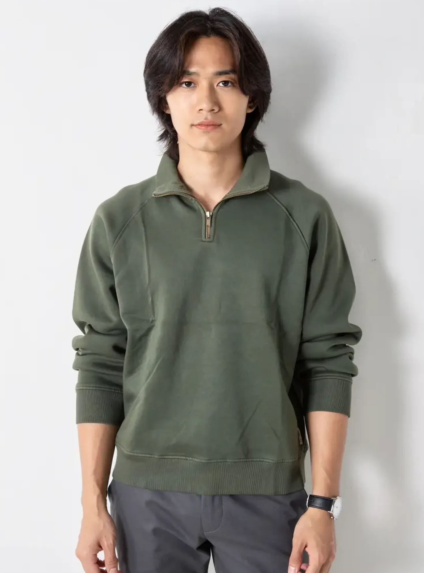 Sweat-shirt Iron And Resin Vert Manches Longues