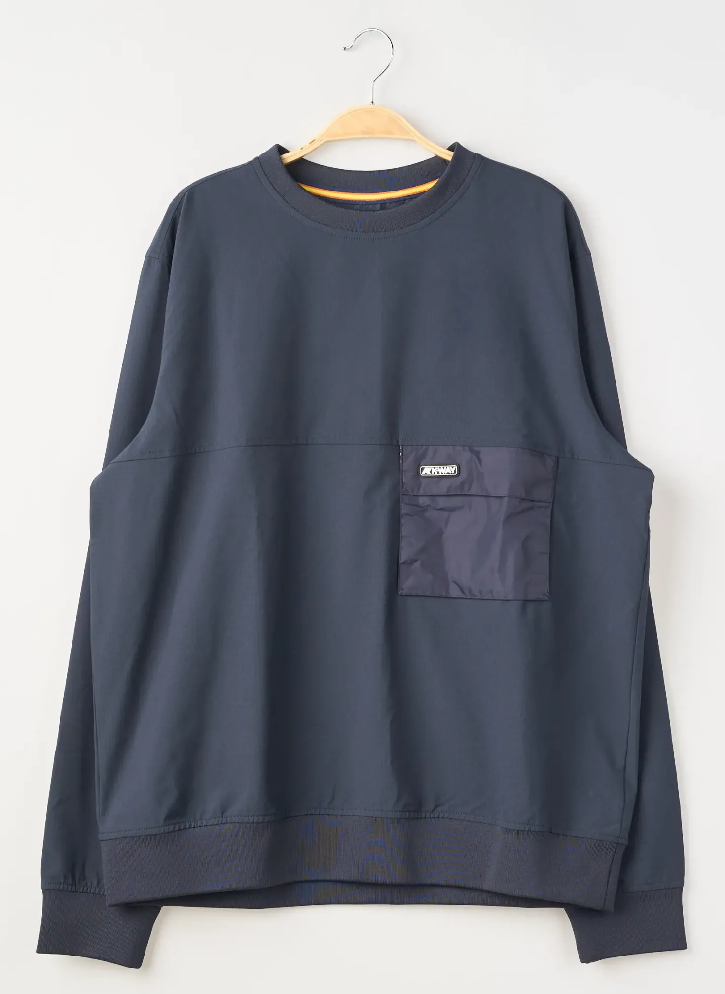 Sweat-shirt Kway Bleu Manches Longues