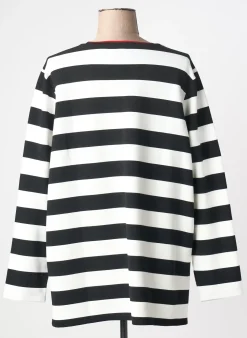 Sweat-shirt Leah Curve Noir Manches Longues