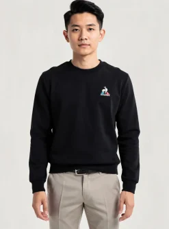 Sweat-shirt Le Coq Sportif Noir Manches Longues
