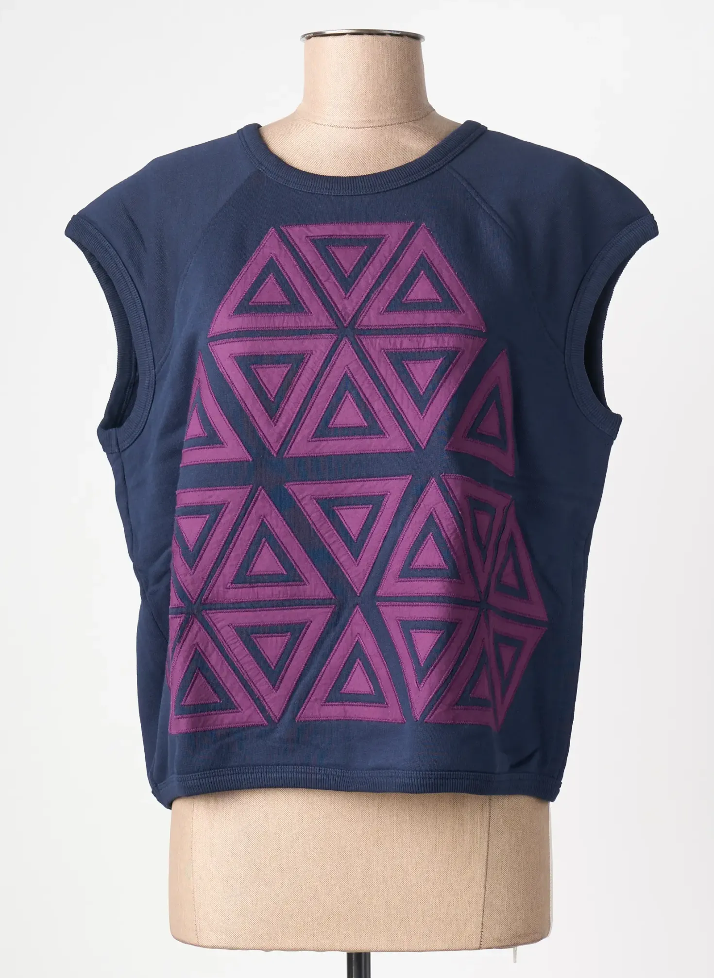 Sweat-shirt Leon & Harper Bleu Sans Manche