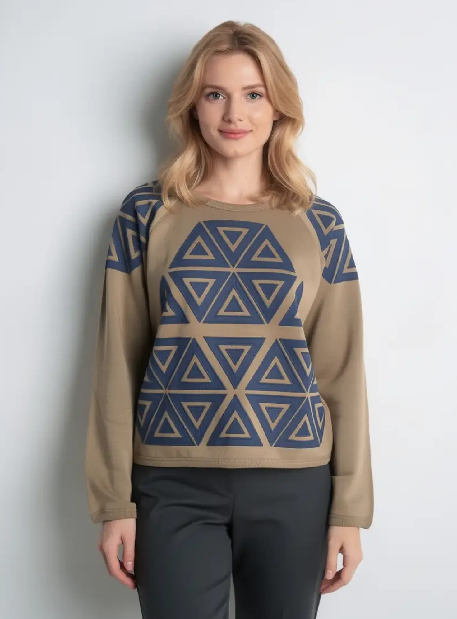 Sweat-shirt Leon & Harper Marron Manches Longues