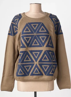 Sweat-shirt Leon & Harper Marron Manches Longues