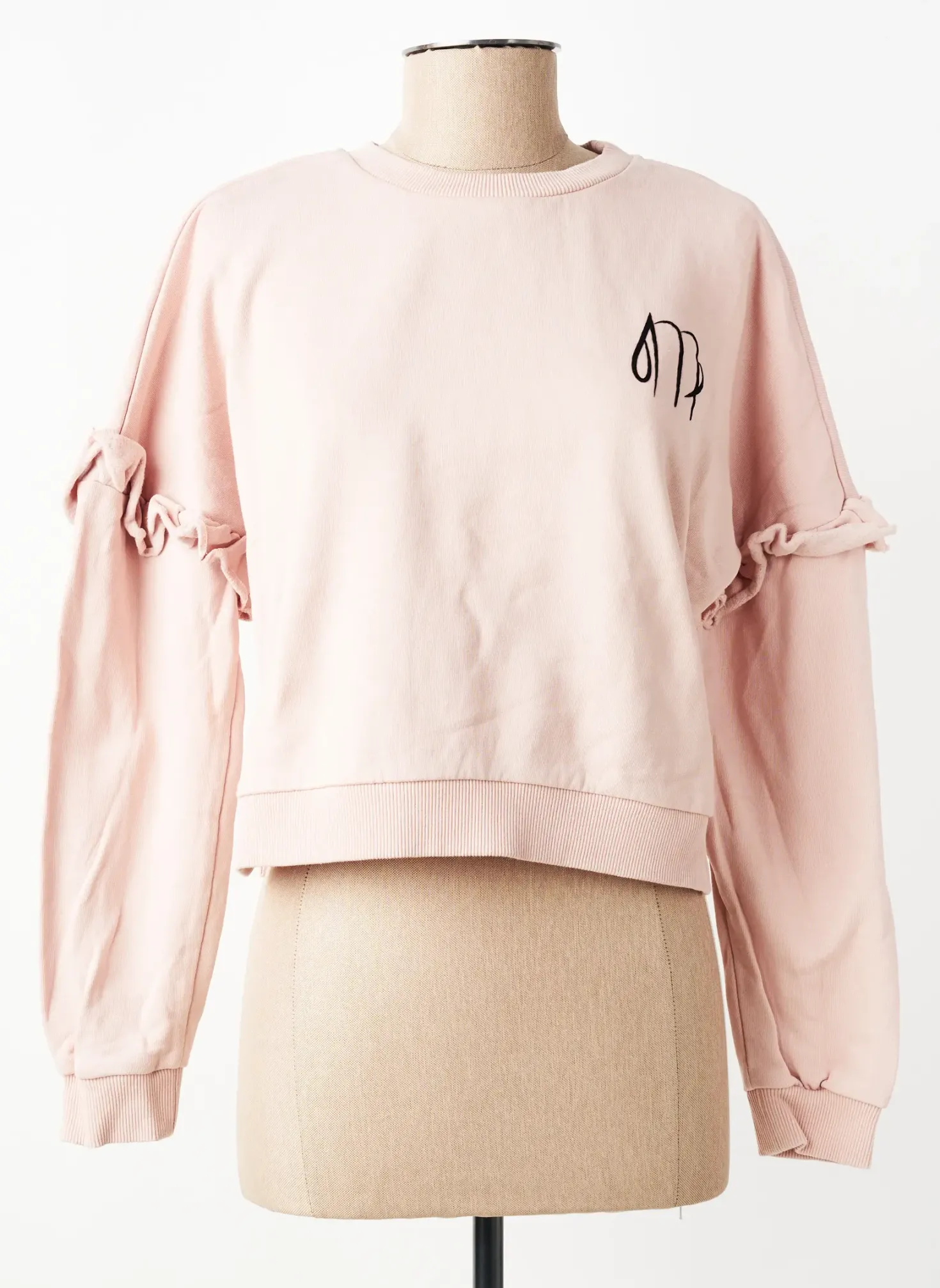 Sweat-shirt Les Poulettes Fitness Rose Manches Longues