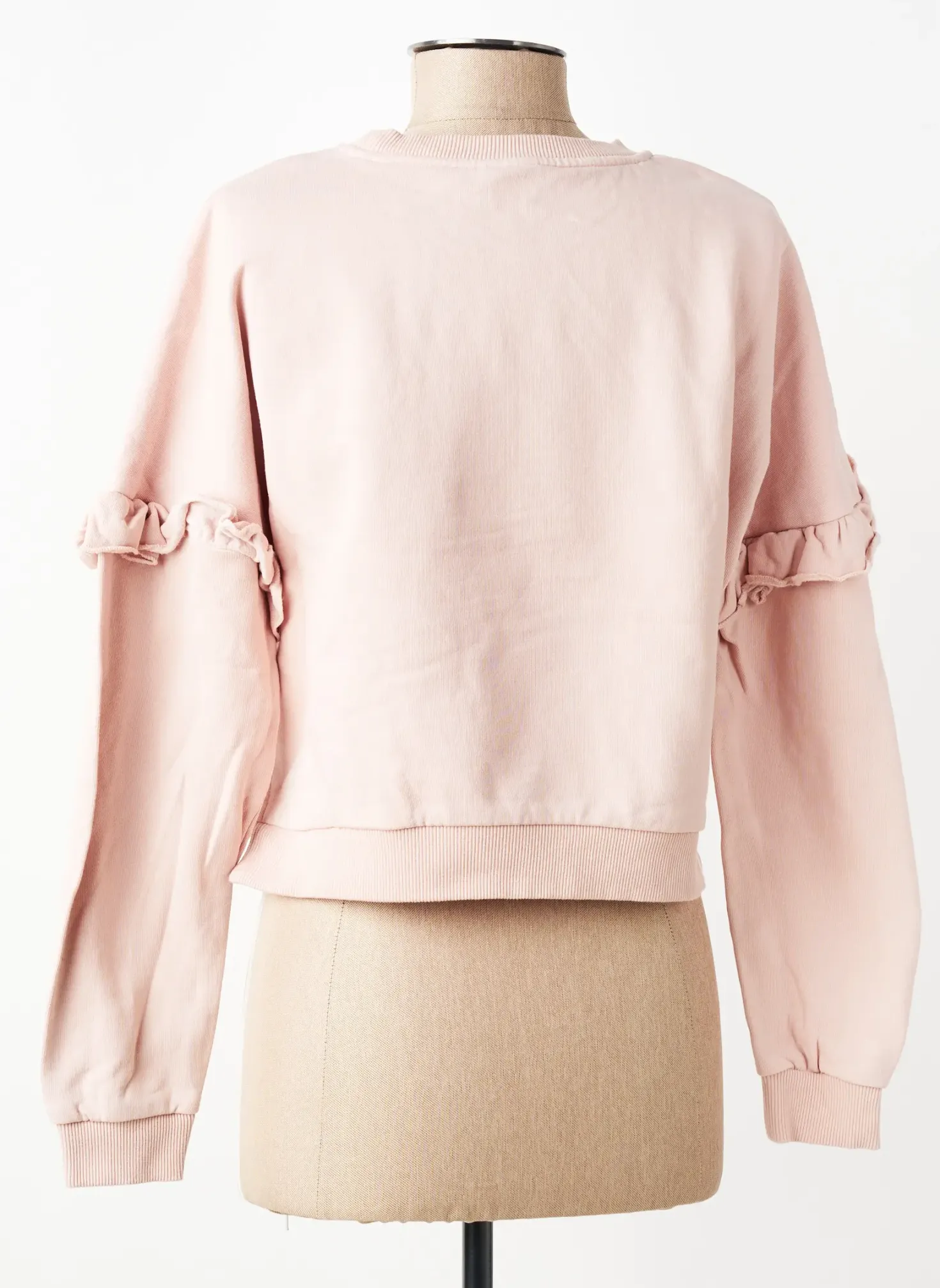 Sweat-shirt Les Poulettes Fitness Rose Manches Longues