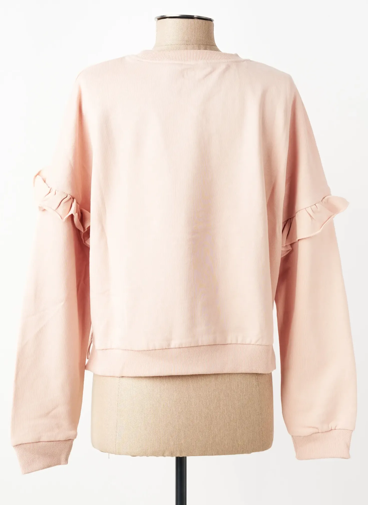 Sweat-shirt Les Poulettes Fitness Rose Manches Longues