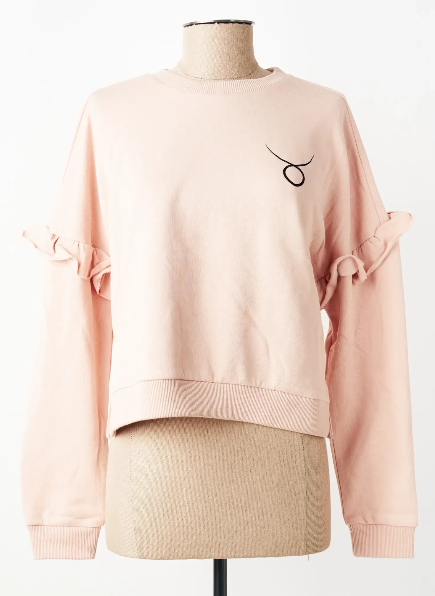 Sweat-shirt Les Poulettes Fitness Rose Manches Longues