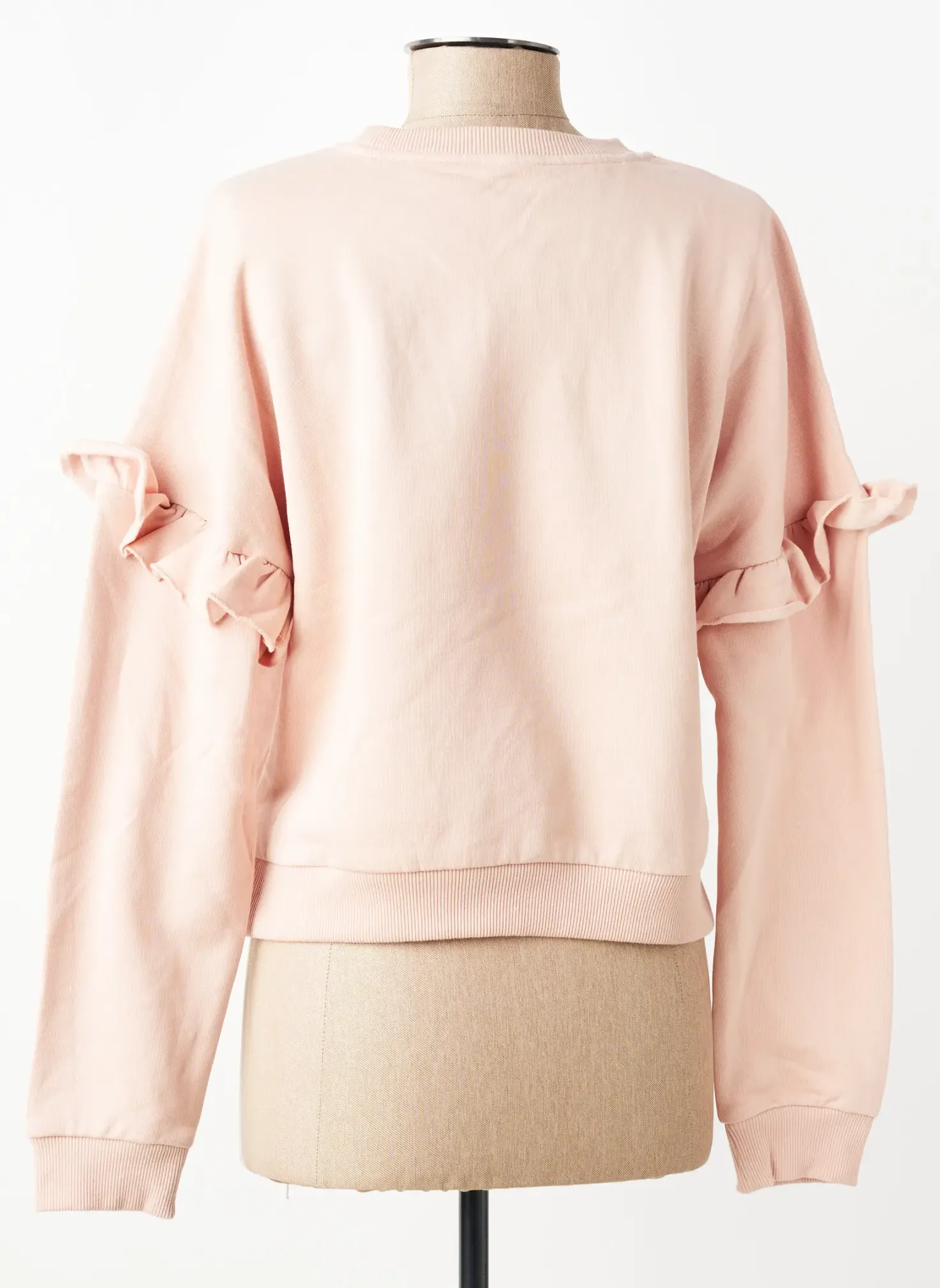 Sweat-shirt Les Poulettes Fitness Rose Manches Longues