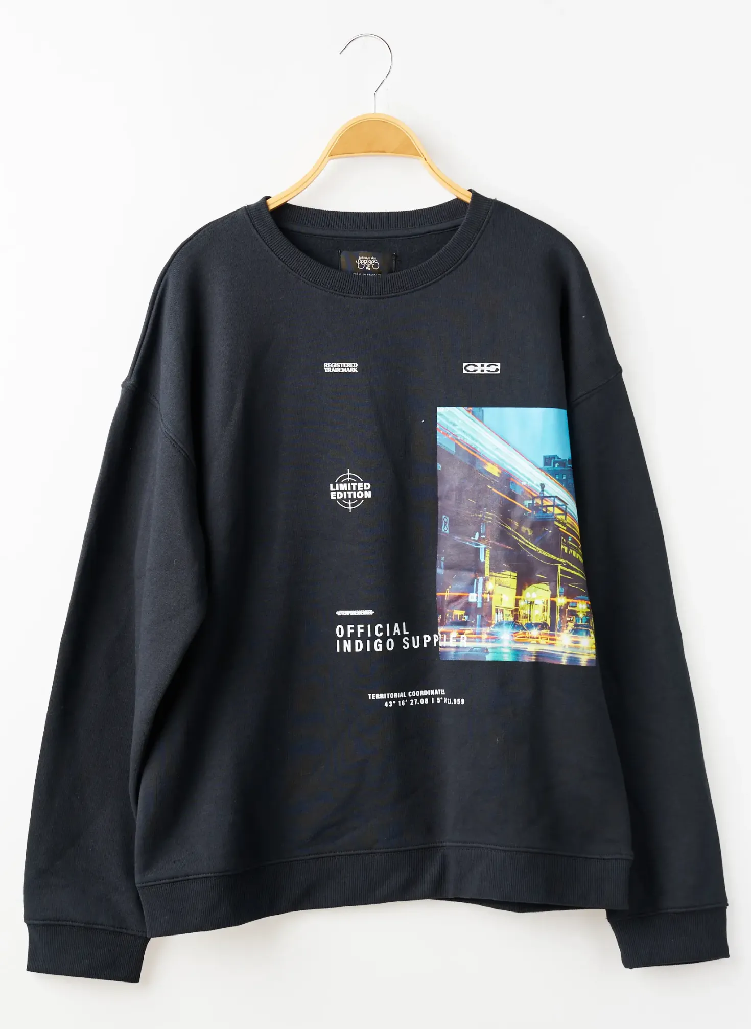 Sweat-shirt Le Temps Des Cerises Noir Manches Longues