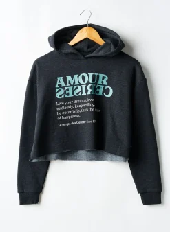 Sweat-shirt Le Temps Des Cerises Gris Manches Longues