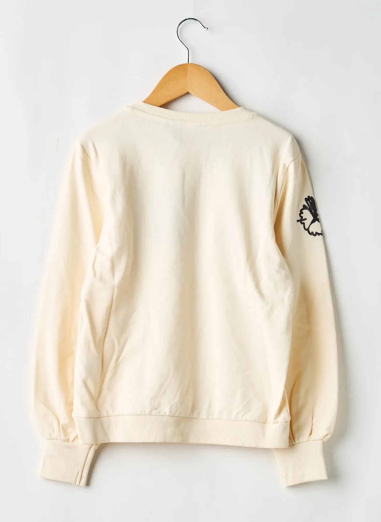 Sweat-shirt Levv Label Beige Manches Longues