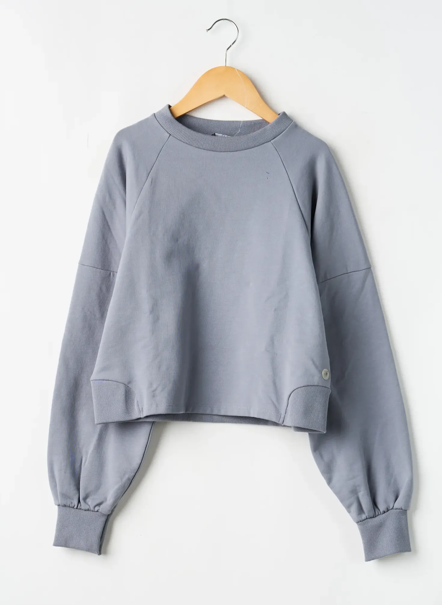 Sweat-shirt Levv Label Bleu Manches Longues