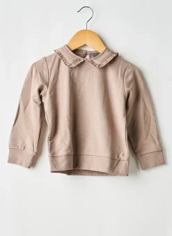 Sweat-shirt Levv Label Marron Manches Longues