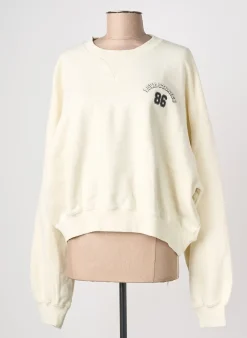 Sweat-shirt Love Stories Beige Manches Longues