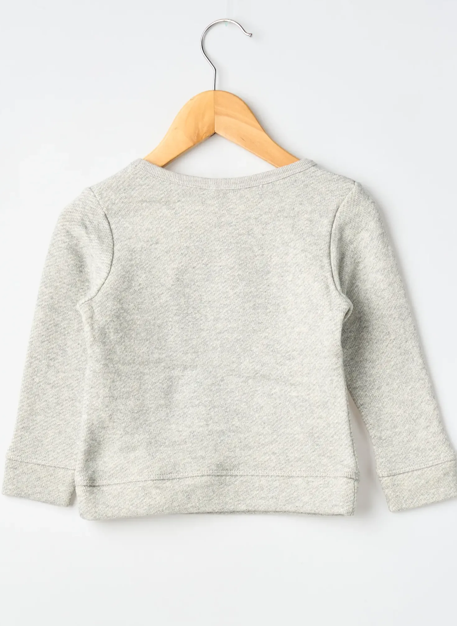 Sweat-shirt Ma Locomotion Gris Manches Longues