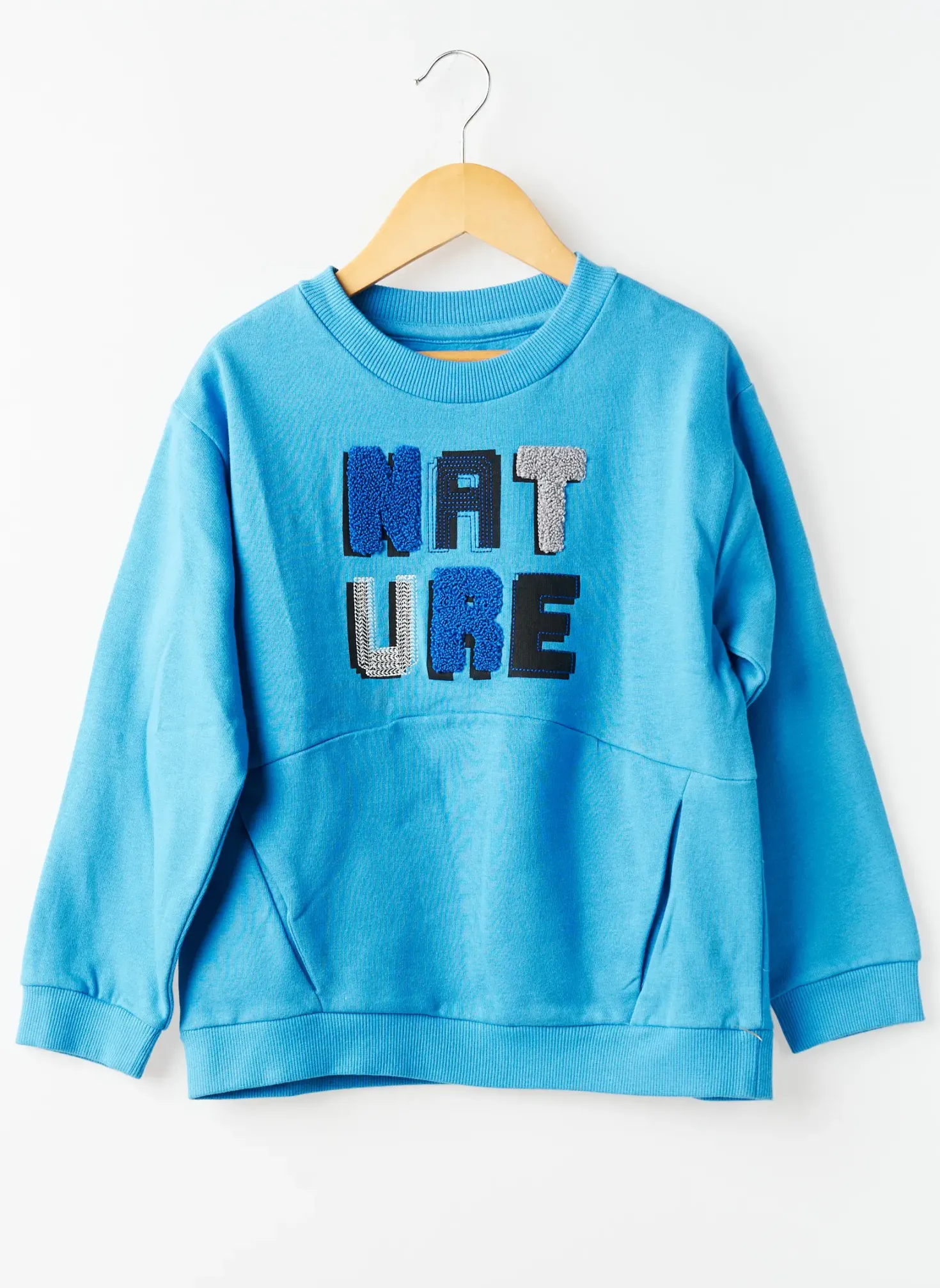 Sweat-shirt Mayoral Bleu Manches Longues