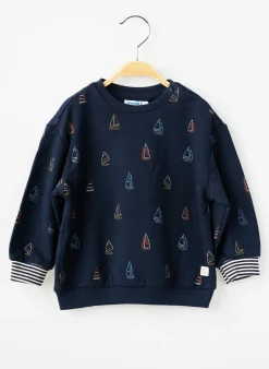 Sweat-shirt Mayoral Bleu Manches Longues