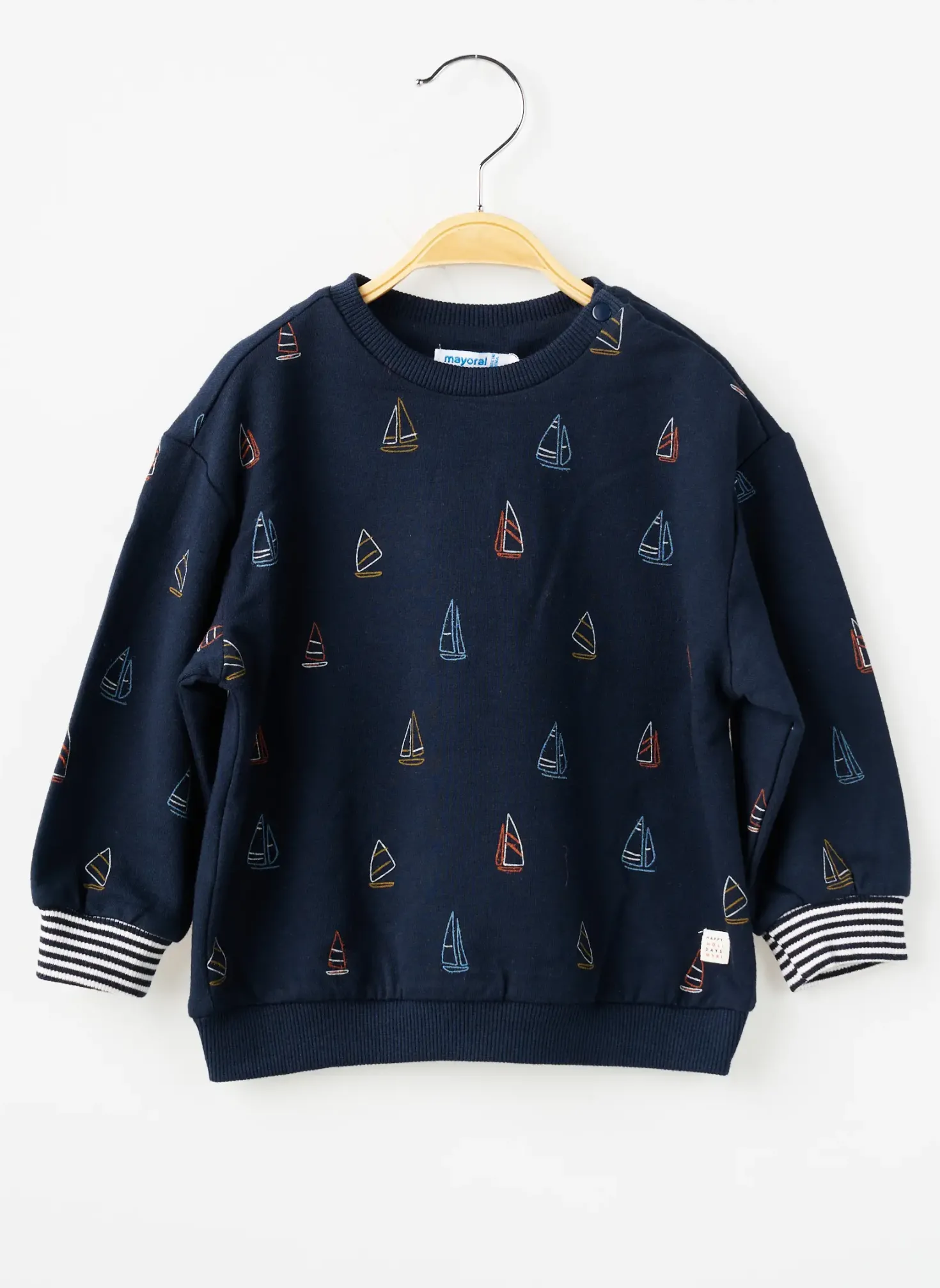 Sweat-shirt Mayoral Bleu Manches Longues