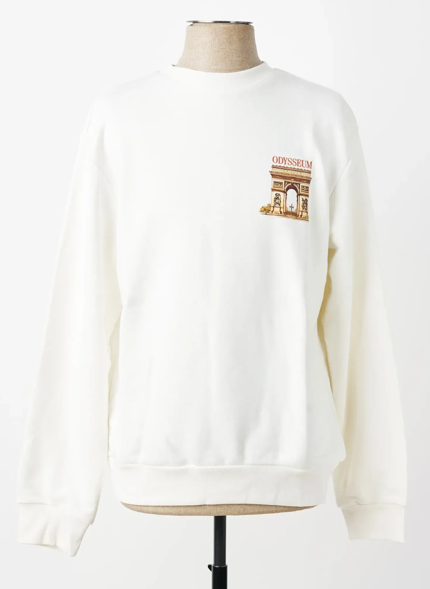 Sweat-shirt Mbm Blanc Manches Longues