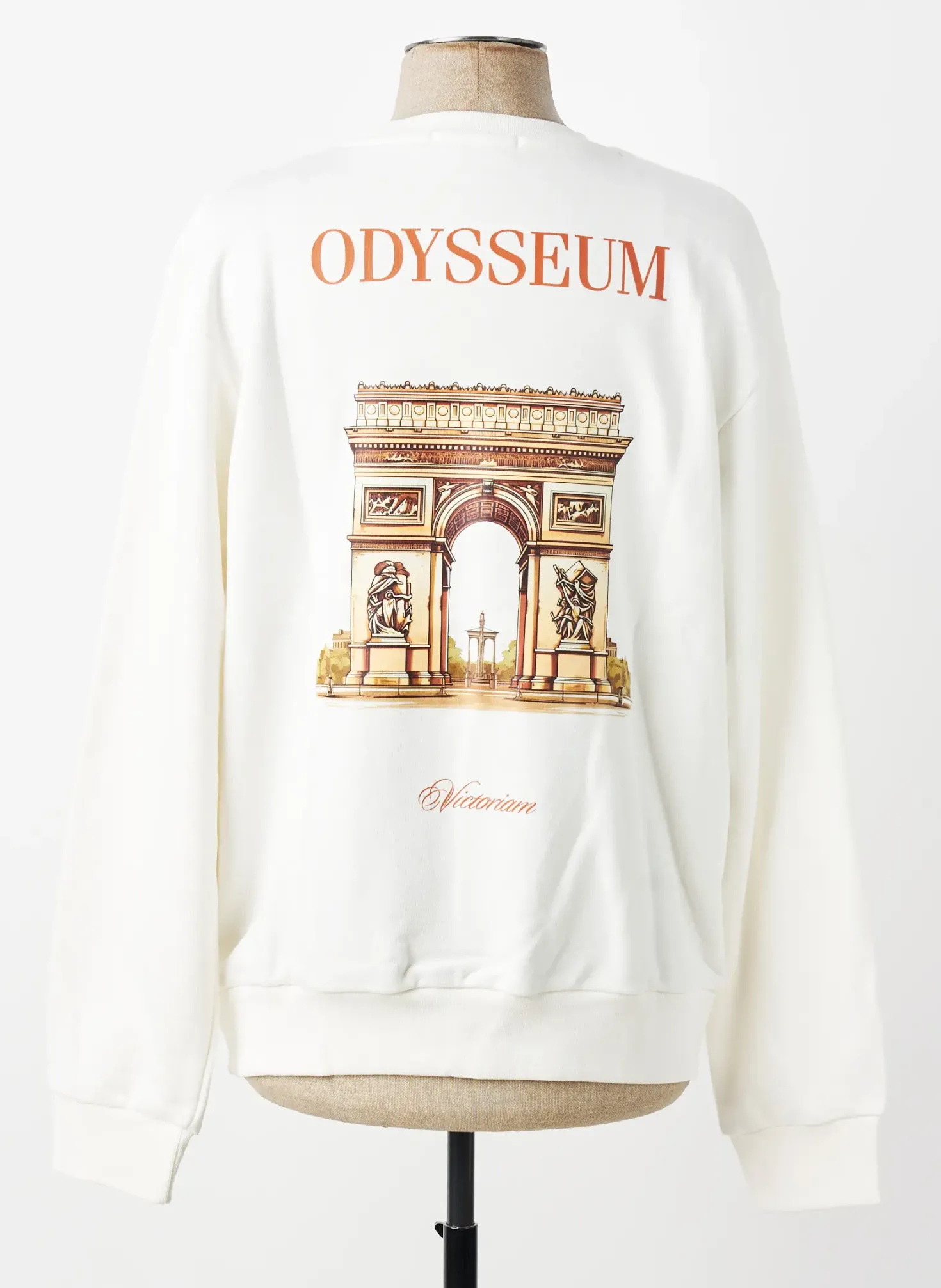 Sweat-shirt Mbm Blanc Manches Longues