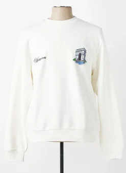 Sweat-shirt Mbm Blanc Manches Longues