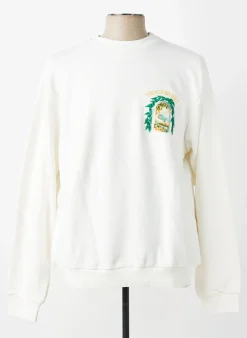 Sweat-shirt Mbm Blanc Manches Longues
