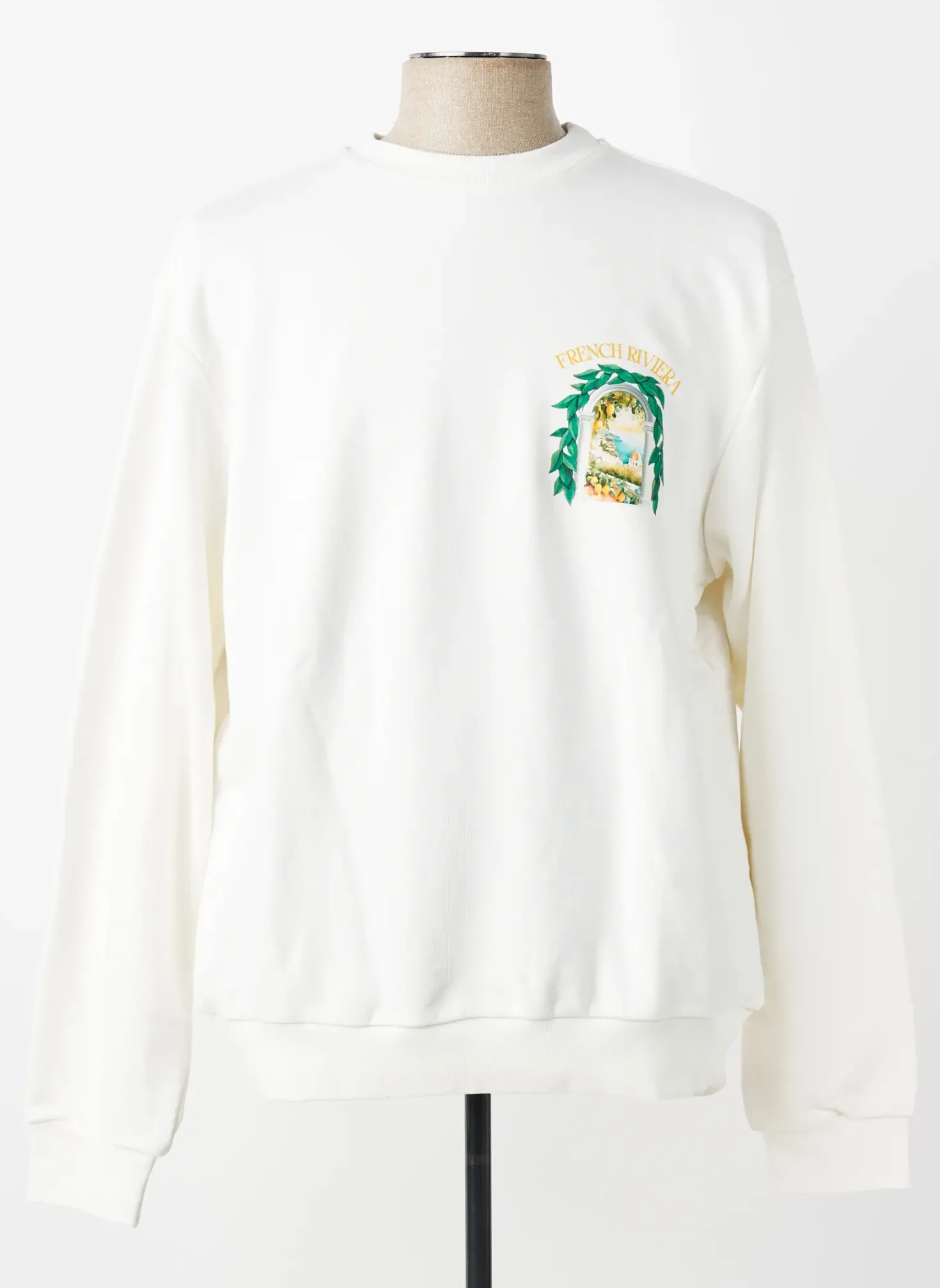 Sweat-shirt Mbm Blanc Manches Longues
