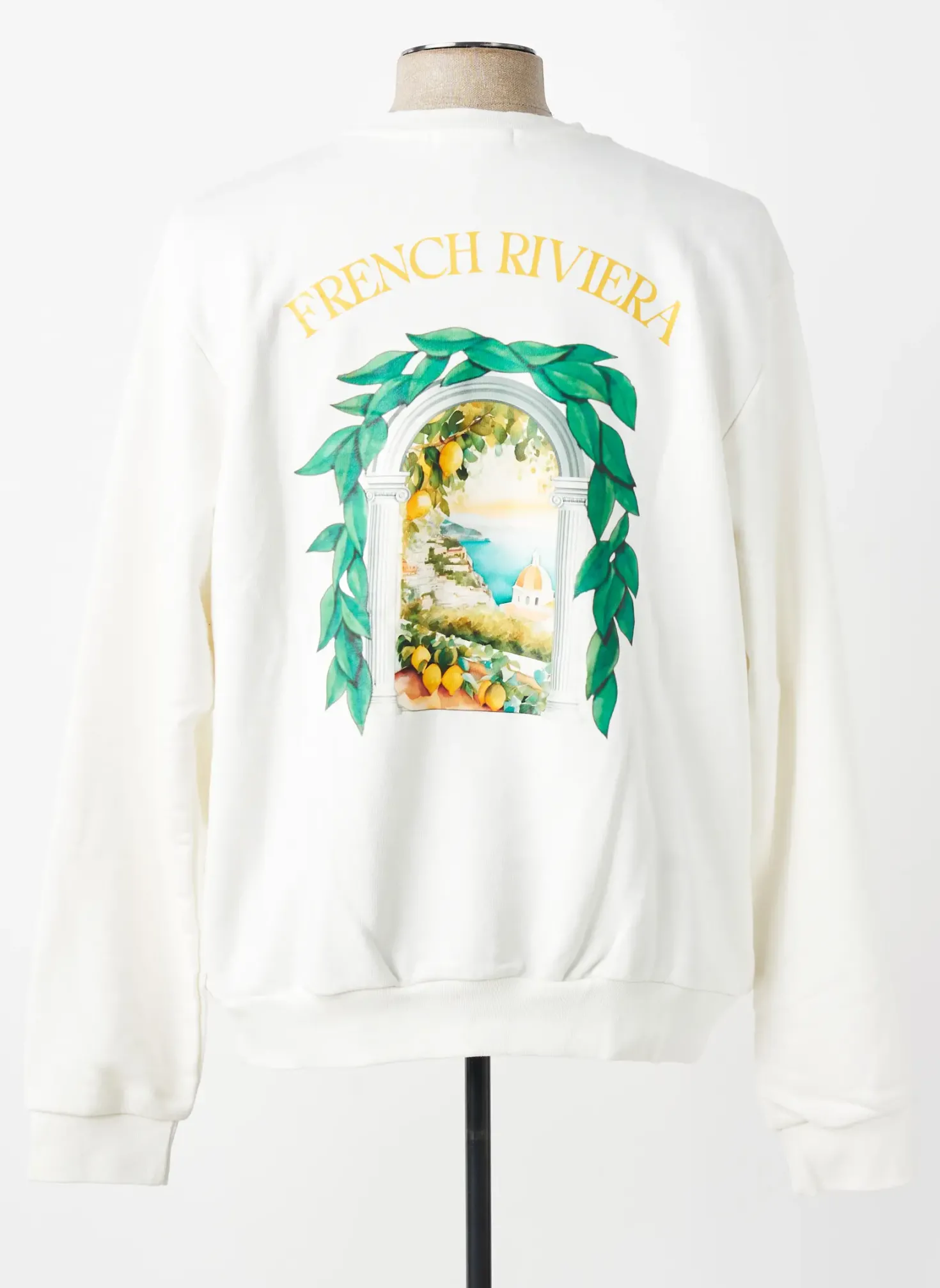 Sweat-shirt Mbm Blanc Manches Longues