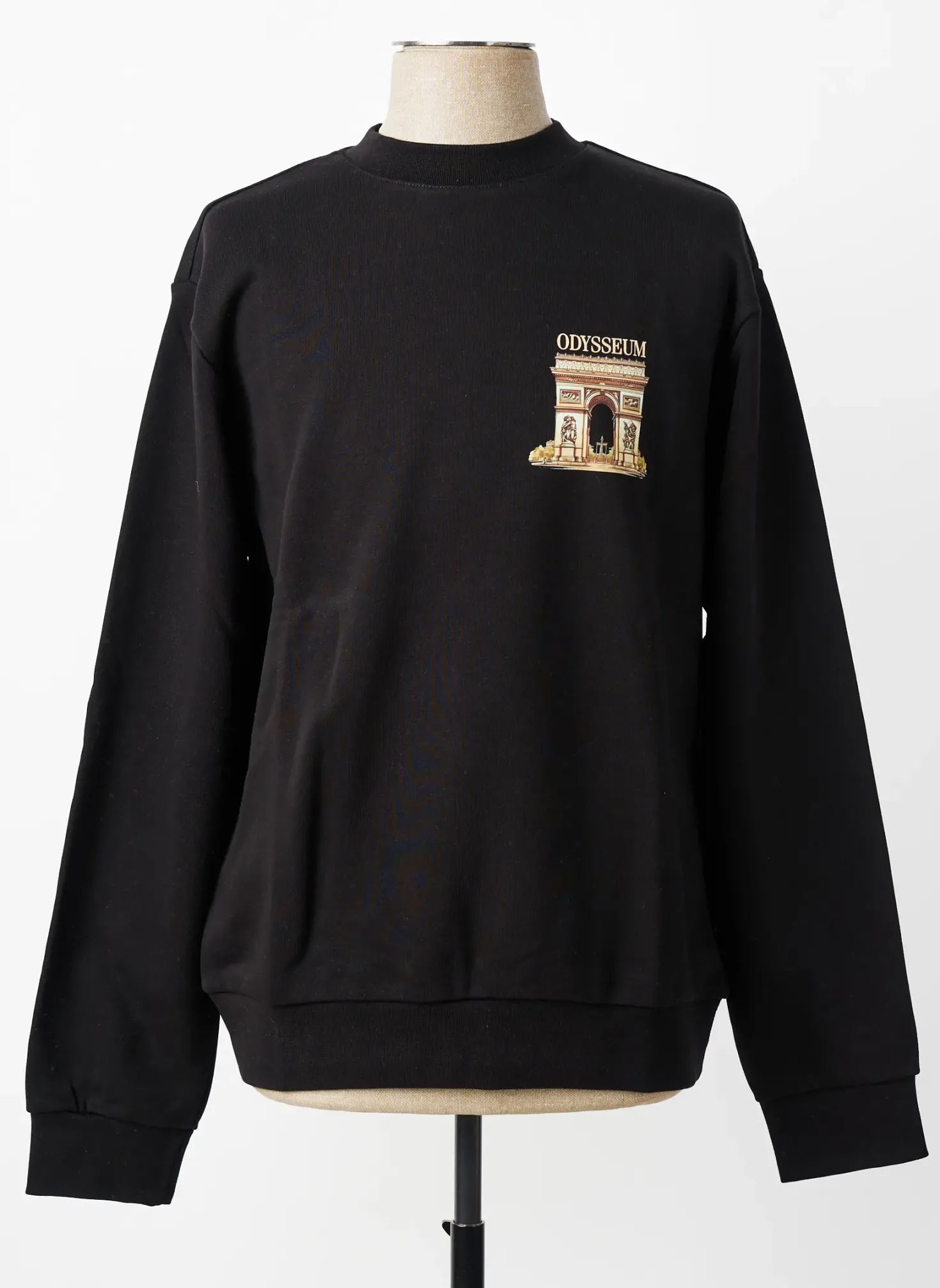 Sweat-shirt Mbm Noir Manches Longues