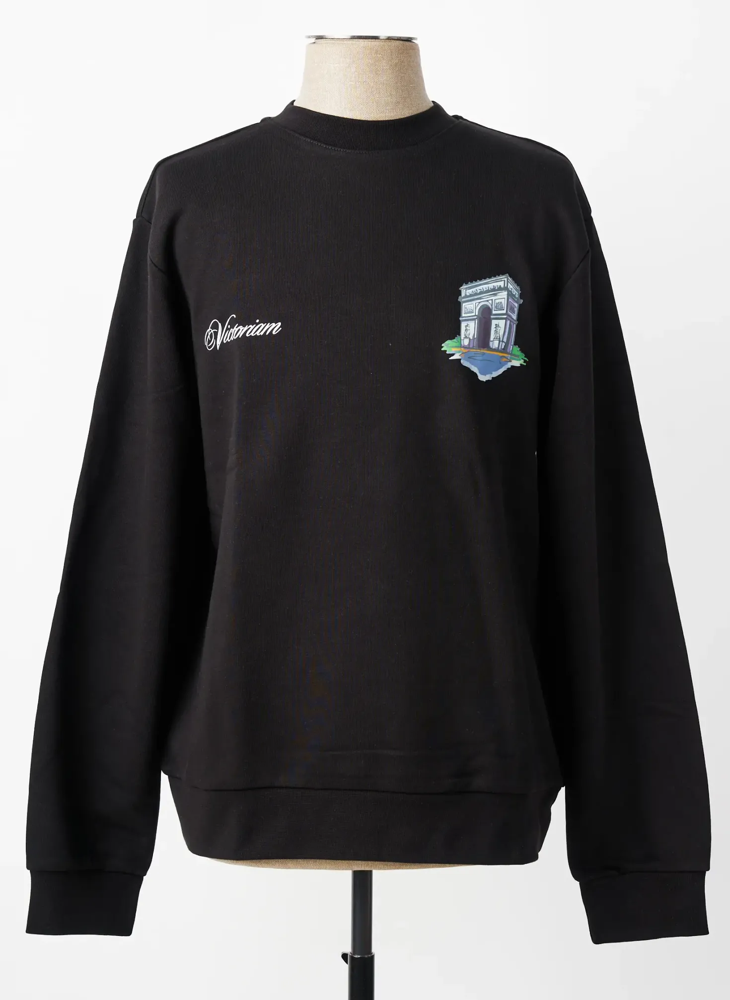 Sweat-shirt Mbm Noir Manches Longues