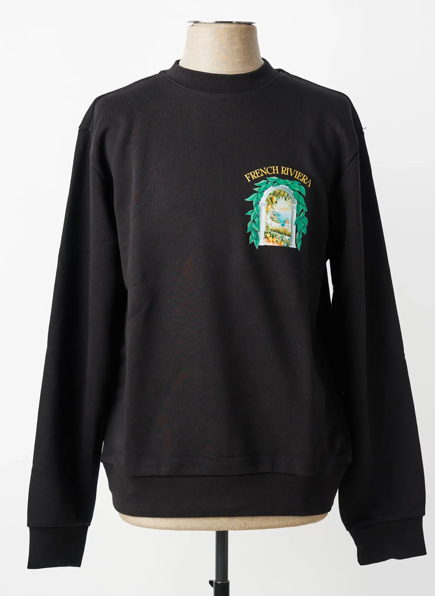 Sweat-shirt Mbm Noir Manches Longues