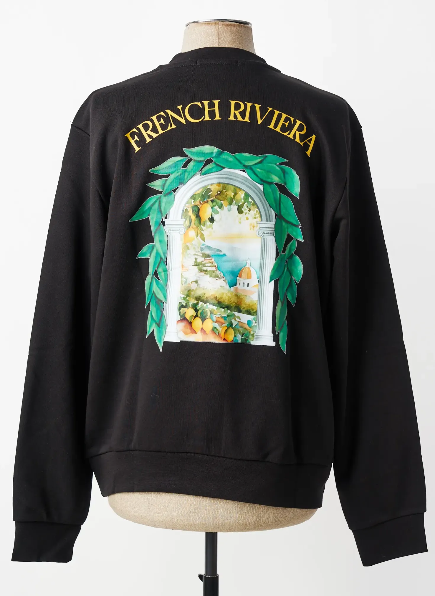 Sweat-shirt Mbm Noir Manches Longues