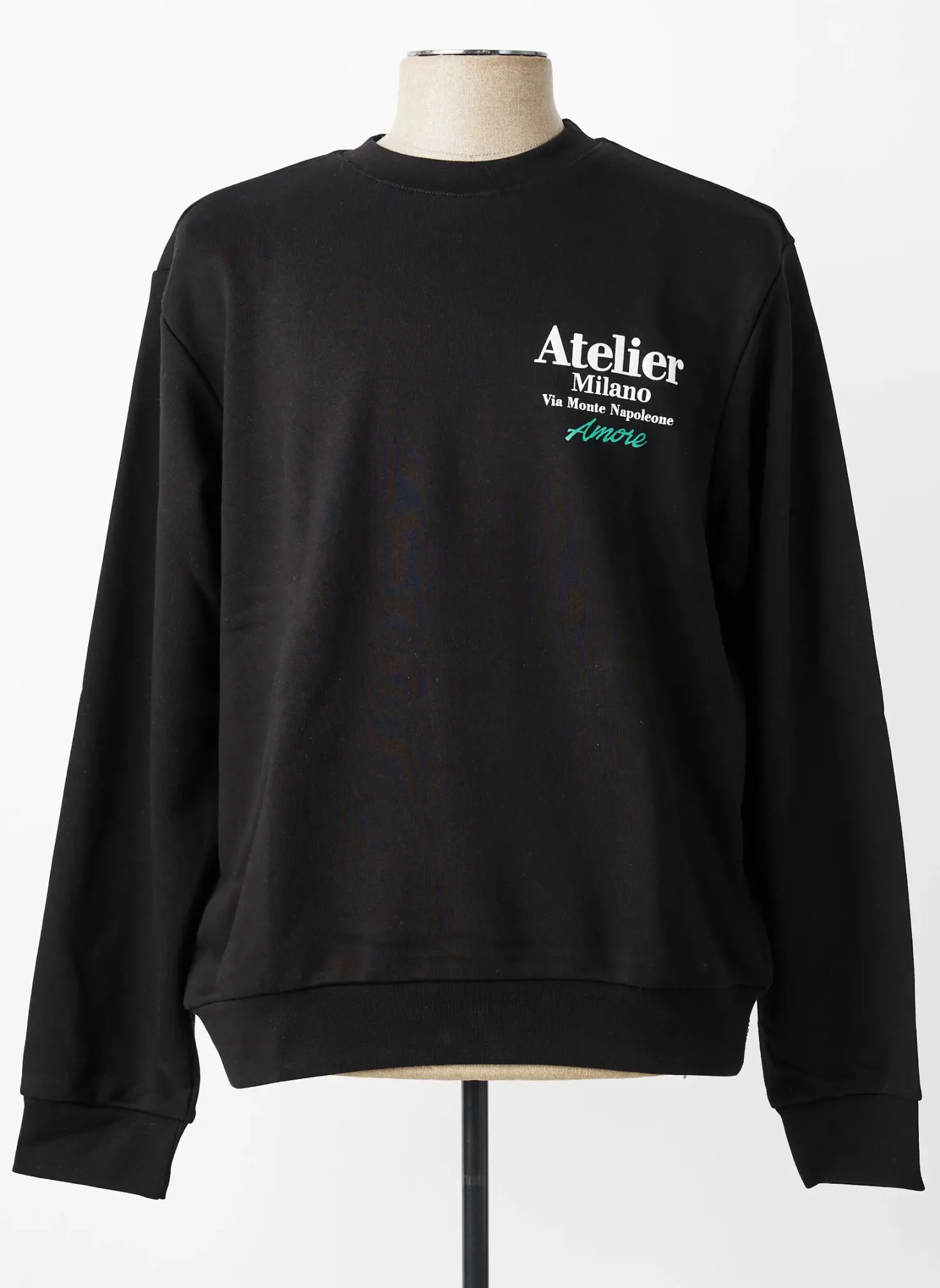 Sweat-shirt Mbm Noir Manches Longues