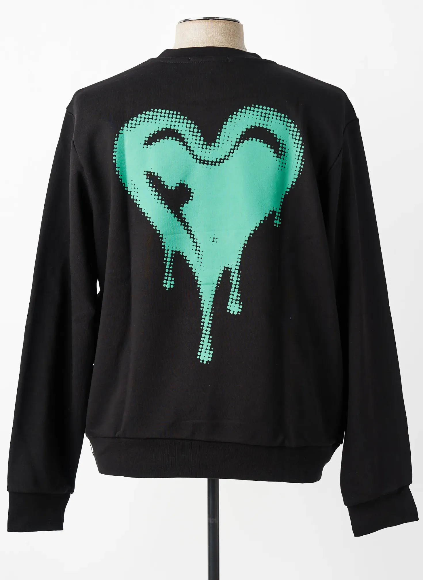 Sweat-shirt Mbm Noir Manches Longues