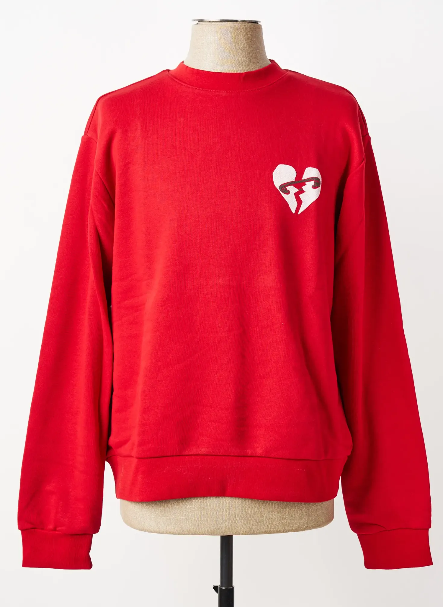 Sweat-shirt Mbm Rouge Manches Longues