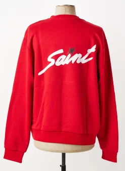 Sweat-shirt Mbm Rouge Manches Longues