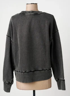 Sweat-shirt Md'm Gris Manches Longues