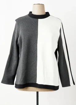 Sweat-shirt Meri & Esca Noir Manches Longues