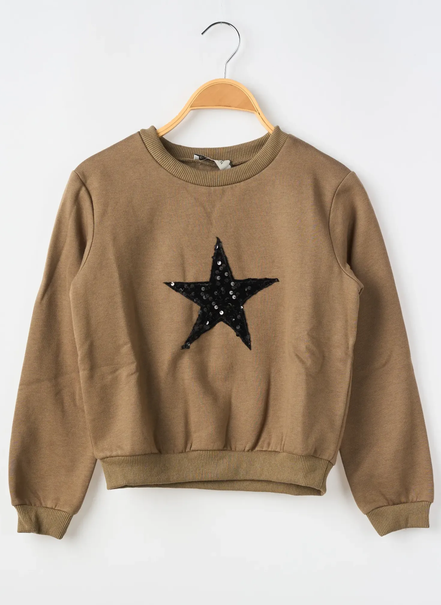 Sweat-shirt Molly Bracken Vert Manches Longues