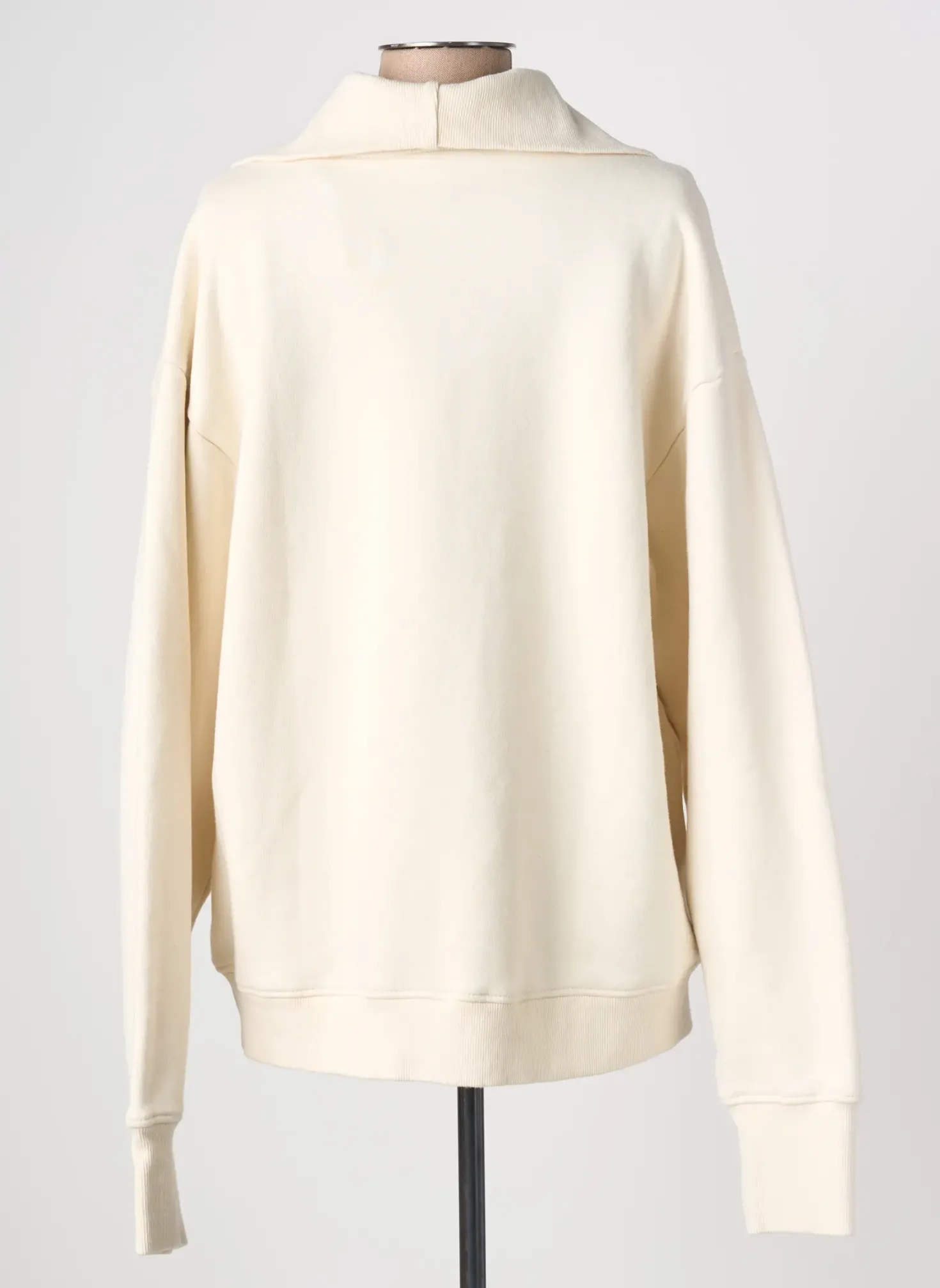 Sweat-shirt Newtone Beige Manches Longues