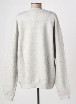 Sweat-shirt Newtone Gris Manches Longues