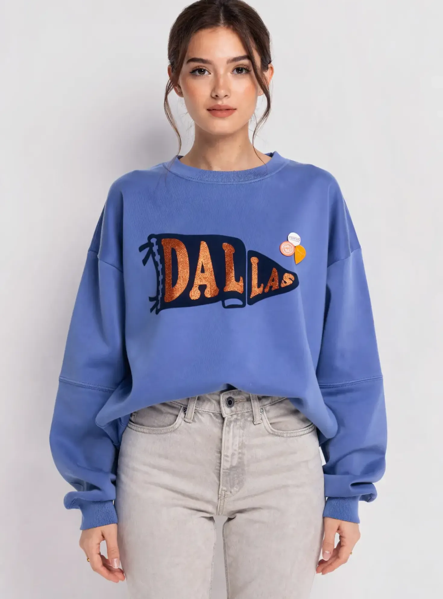 Sweat-shirt Newtone Violet Manches Longues