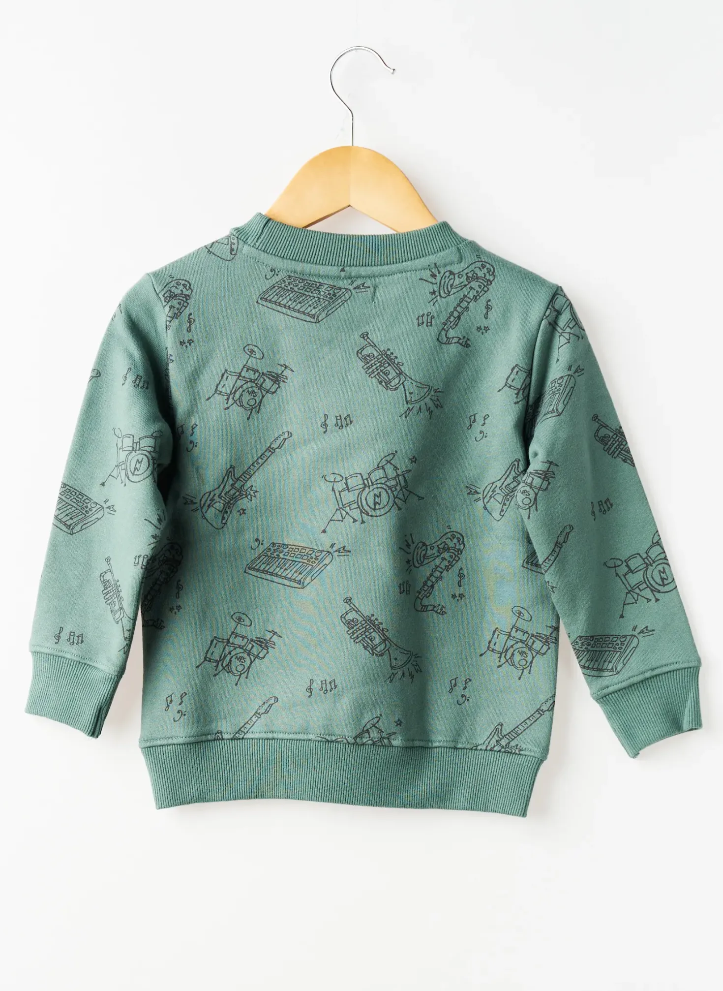Sweat-shirt Noppies Vert Manches Longues
