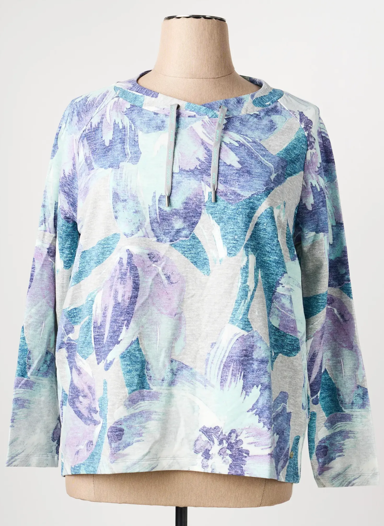 Sweat-shirt Olsen Violet Manches Longues