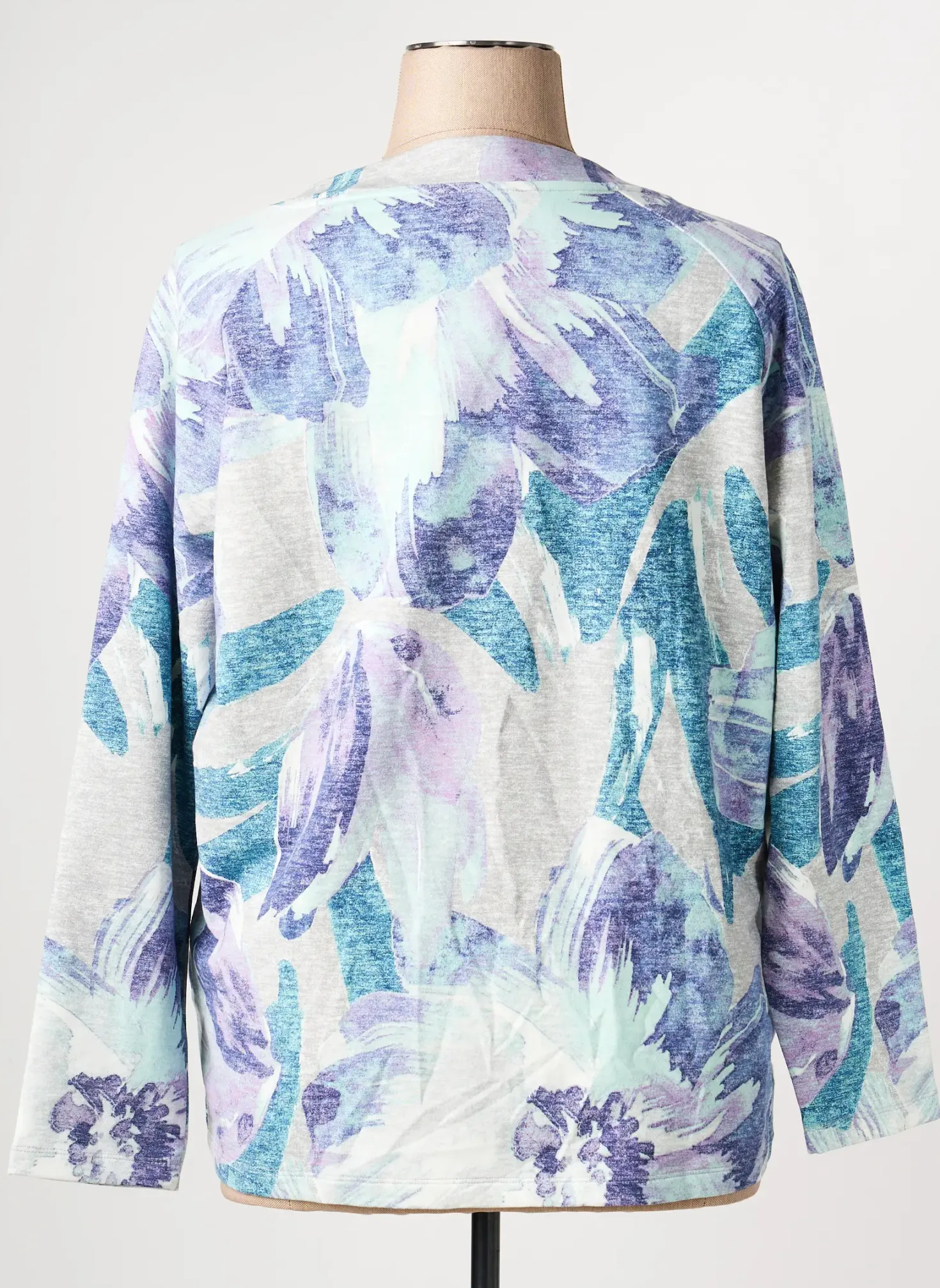 Sweat-shirt Olsen Violet Manches Longues