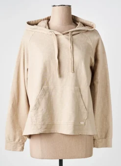 Sweat-shirt Pako Litto Beige Manches Longues