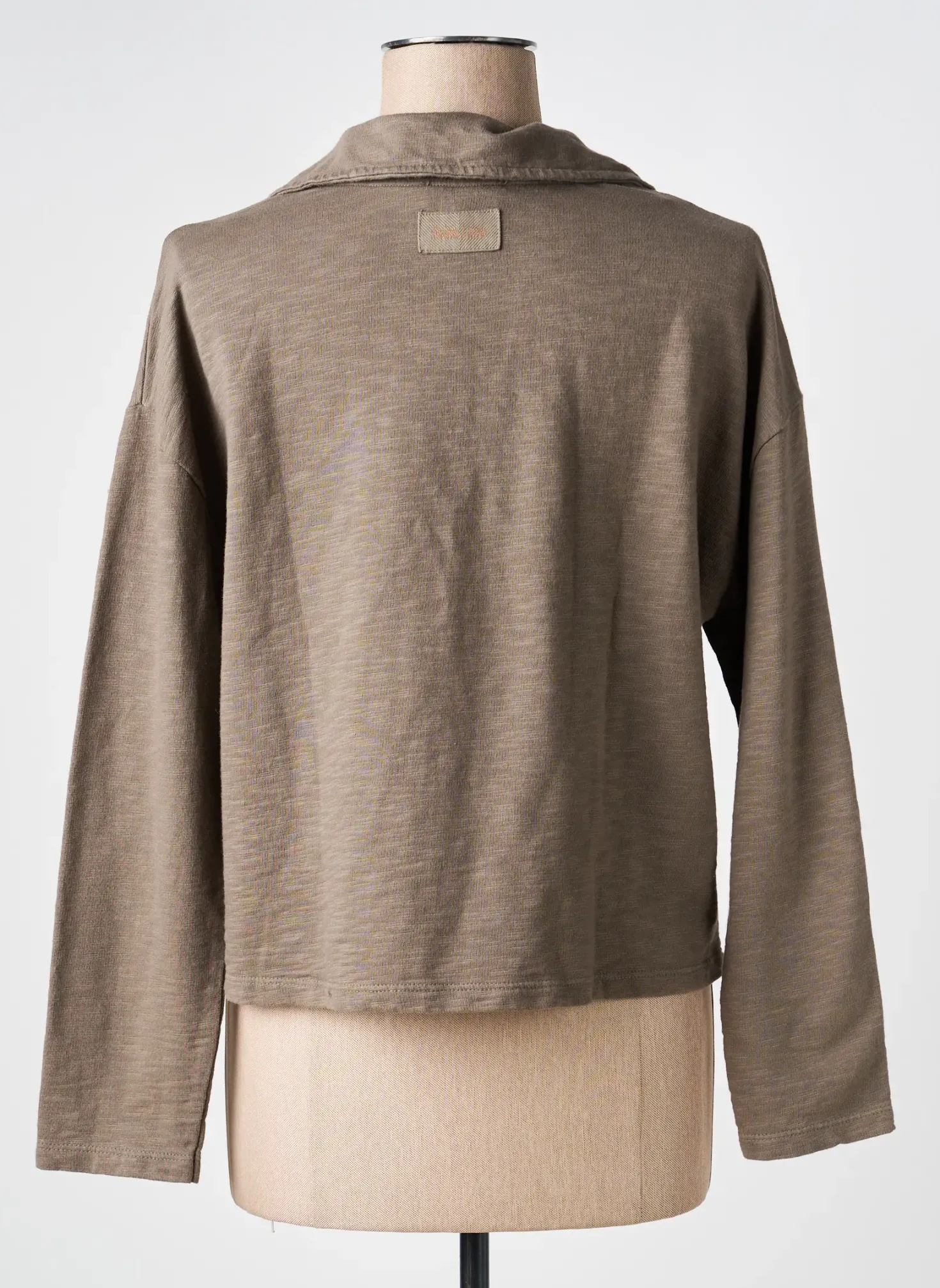Sweat-shirt Pako Litto Marron Manches Longues