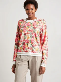 Sweat-shirt Paul Brial Orange Manches Longues